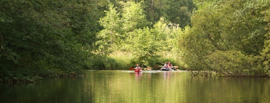 Unterwegs auf dem Helige å Unterwegs auf dem Helige å