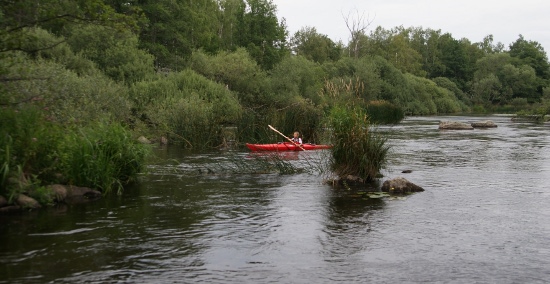 Unterwegs auf dem Helige å Unterwegs auf dem Helige å